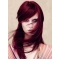 18'' Long Straight Dark Red Lace Front Remy Human Hair Women Wigs