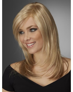 14'' Long Straight Blonde Monofilament Layered Beautiful Synthetic Women Wigs