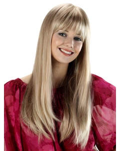 Beautiful Blonde  Capless Straight Long Synthetic Women Wigs