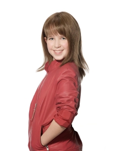 12'' New Design Fashional Long Shoulder Length Straight With Bangs Brown 100% Hand-Tied Mono Top Synthetic kids Wigs