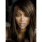 16''  Long Straight Glueless Lace Front Women Tyra Banks Stunning  Human Hair Wig