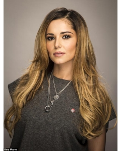22''New Design Long Straight Without Bangs Lace Front Blonde  Remy Human Hair Cheryl Cole Inspired Women Wigs