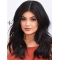 15" Long Straight  Black Lace Front Remy Human Hair Women  Kylie Jenner Wigs