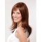 14'' Shoulder Length Straight With Bangs  Capless  Ombre/2 tone Synthetic Long Women Wig