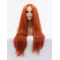 32'' Long Auburn Without Bangs  Lace Front Straight Synthetic Women Wigs