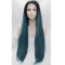 32" Straight Without Bangs Lace Front Ombre/2 Tone Synthetic  Long Women Wigs
