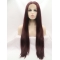 32 ''  Long Straight  Without Bangs  Lace Front  Auburn Long  Synthetic Women Wigs
