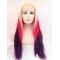 27" Long Straight Ombre/2 Tone Without Bangs Synthetic Women Wigs