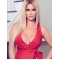 27'' Long Straight Lace Front Layered Synthetic Blonde Women Kim Zolciak Wigs