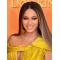 24" Straight Long Without Bangs Brown Lace Front Synthetic Women  Beyonce Wigs