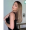 16" Straight Long Without Bangs  Lace Front Blonde Synthetic Women Kylie Jenner Wigs