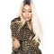  22" Straight Without Bangs Capless Platinum Blonde Long Synthetic Women Nicki Minaj Wigs