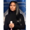  26" Straight Without Bangs Lace Front Black Long Synthetic Women Nicki Minaj Wigs