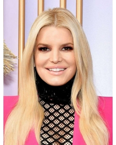 20'' Long Straight Without Bangs Lace Front Synthetic Women Jessica Simpson Wigs