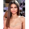 18" Straight Long Without Bangs Lace Front  Synthetic Women Zendaya Wigs