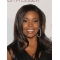 16'' Straight Long Without Bangs Ombre/2 Tone Lace Front  Synthetic Women Gabrielle Union Wigs
