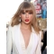 Braw Blonde Straight With Bangs Long Capless  Remy Human Hair Women Taylor Swift Wigs