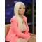 22'' Graceful Straight Without Bangs Blonde Lace Front Long Synthetic Women Nicki Minaj Wigs