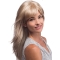 20'' Amazing Straight With Bangs Blonde Monofilament Lace Front Remy Human Hair Long Women Wigs