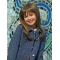 Nice  Monofilament Brown Lace Front Straight With Bangs Long Synthetic Kids Wigs