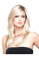 Tempting Layered Straight Without Bangs Blonde Lace Front Synthetic Long Women Wigs