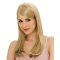 24'' Designed Blonde Layered Monofilament 100% Hand-Tied Remy Human Hair Long Women Wigs