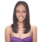 Popular Brown Straight Without Bangs Capless Long Indian Remy Human Hair African American Women Wigs