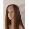 20'' No-fuss Auburn Straight Without Bangs Lace Front 100% Remy Human Hair Long Women U Part Wigs
