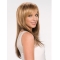22'' Blonde Straight With Bangs Capless Synthetic Fashionable Long Women Wigs