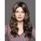  16" Wavy Without Bangs Brown Monofilament Lace Front  Long Synthetic Women Wig