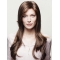 18" Wavy Brown Layered Capless  Long Synthetic Women Wigs