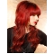 20'' Wavy With Neat Bangs  Capless Human Hair Wigs