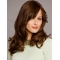 18'' Brown Wavy Capless Long Human Hair Women Wigs