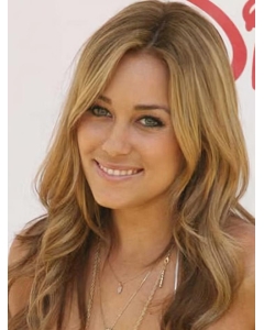 Easy Blonde Wavy Long Human Hair Lace Front Wigs