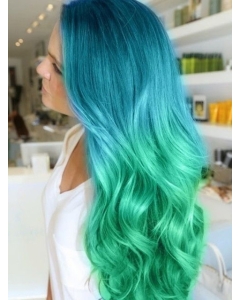 26" Wavy Long Lace Front Ombre Wigs