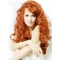 Durable Long Wavy Lace Front Copper Wigs 24 Inch