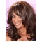 Beverly Johnson Classy Mid-length Wavy Lace Front Human Hair Wig with Bangs