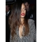 Rihanna Super Long Free Layered Full Waves Lace Human Hair Wig 24 Inches