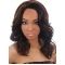 Comfortable Auburn Wavy Long Human Hair Lace Front Wigs
