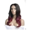 Hot Ombre Long Wavy 100% Human Hair Full Lace Wig 20 Inches