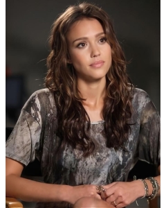 Amazing Brown Wavy Long Jessica Alba Wigs