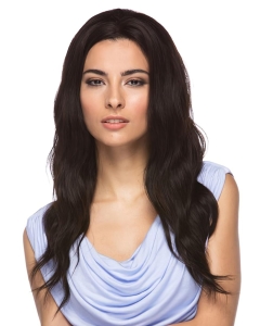 Comfortable Black Wavy Long Human Hair Wigs