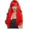 Sexy 24 Inches Long Wavy Lace Front Red Synthetic Wigs