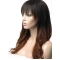 Affordable 24 Inch long Wavy Style Lace Front 100% Remy Hair Ombre Wigs