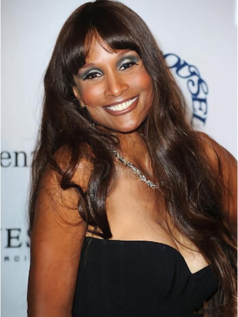 Beverly Johnson Extra long Body Wave Style Lace Front Wig 24 Inches with Bangs