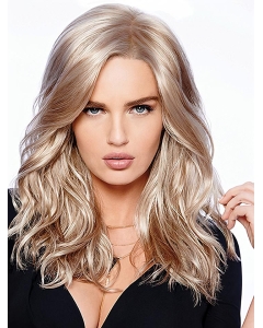 16" Curly Blonde Classic Long Wigs