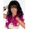 22" Curly Ombre/2 tone With Bangs Long Wigs