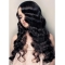 Beautiful Remy Human Hair Black Curly Long Wigs