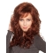 Designed Auburn Curly Synthetic Long Wigs