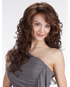 Lace Front Curly Synthetic Modern Long Wigs